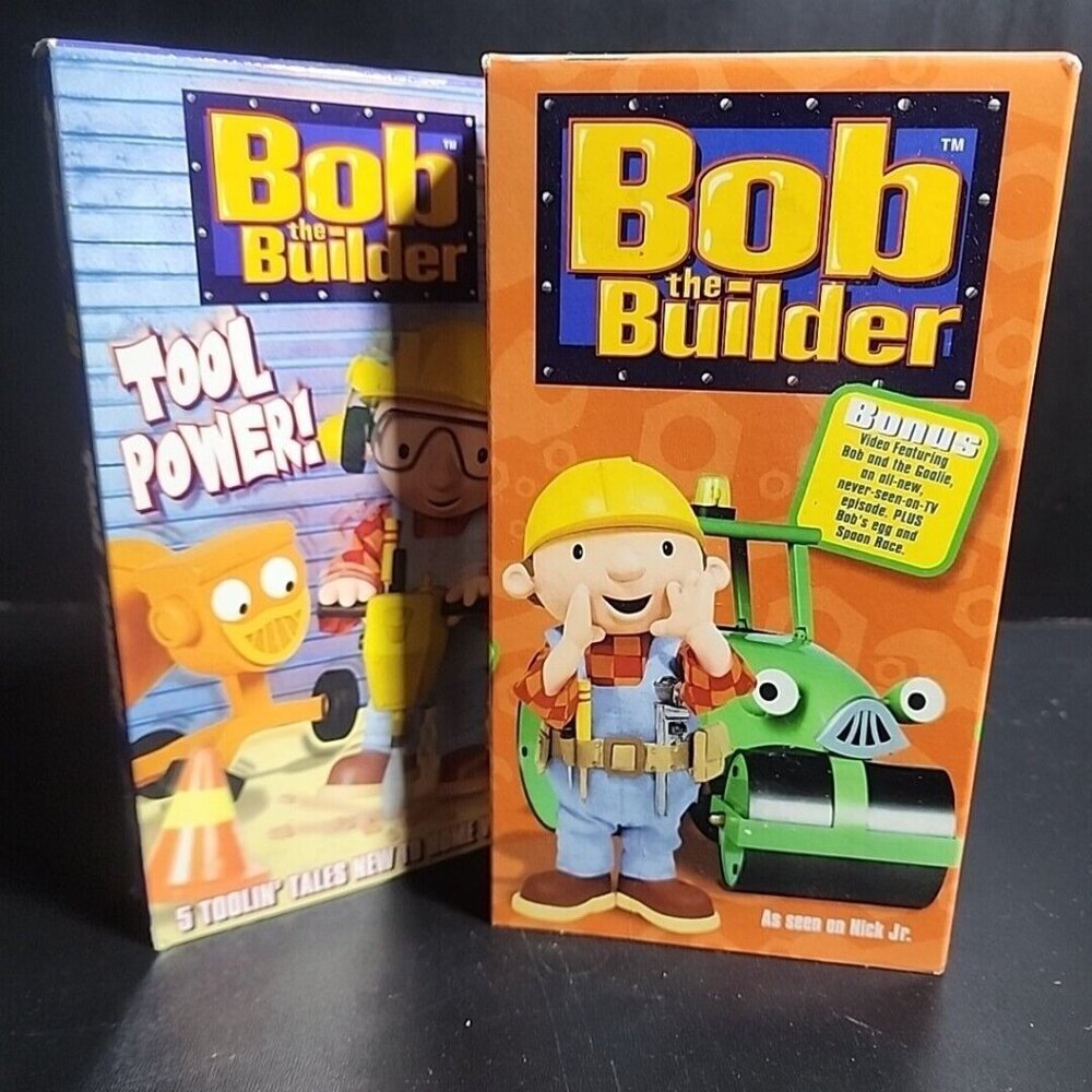 Bob The Builder Cartoon Vhs lot of 2 Clean